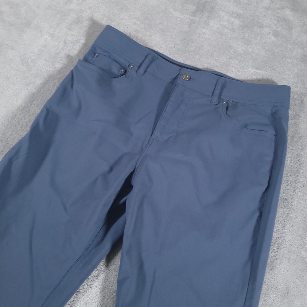 Gerry Pants Mens 34x30 Blue Stretch Nylon Venture Commuter Utility Performance